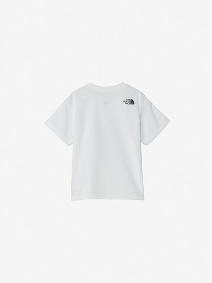 Japanese TNF UV Protection Floral Logo Tops (100-120cm) for Boys and Girls Summer 