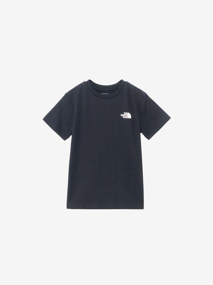 Japanese TNF children's clothing parent-child wear square back logo top 100-160cm boys/girls summer TOPS 