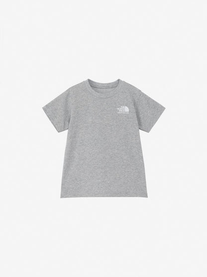 Japanese TNF UV Protection Parent-Child Historical Logo Print Tops (100-120cm) for Boys/Girls Summer 