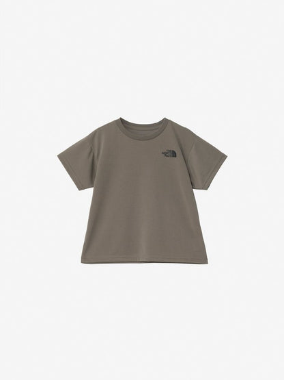 Japanese children's clothing TNF quick-dry series large logo tops 100-120cm boys'/girls' summer TOPS 