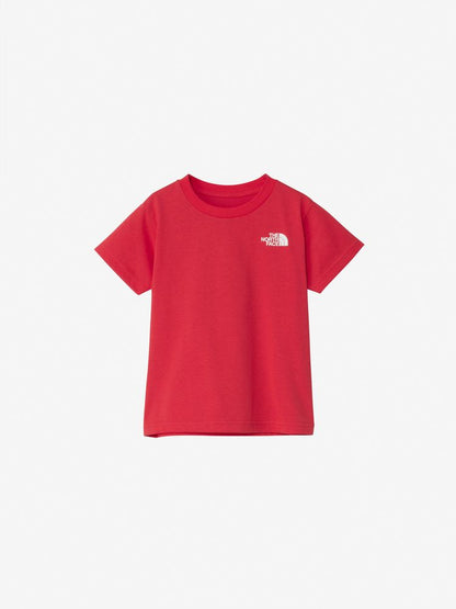 Japanese children's clothing TNF UV protection parent-child square scarf logo print top 100-120cm boys/girls summer TOPS 