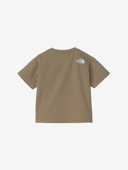 Japanese children's clothing TNF anti-UV sweat-absorbing quick-drying static care print top 100-120cm boys/girls summer TOPS 