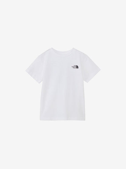 Japanese TNF children's clothing parent-child wear square back logo top 100-160cm boys/girls summer TOPS 