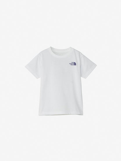Japanese children's clothing TNF UV protection parent-child square scarf logo print top 100-120cm boys/girls summer TOPS 