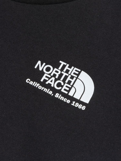 Japanese TNF UV Protection Parent-Child Historical Logo Print Tops (100-120cm) for Boys/Girls Summer 