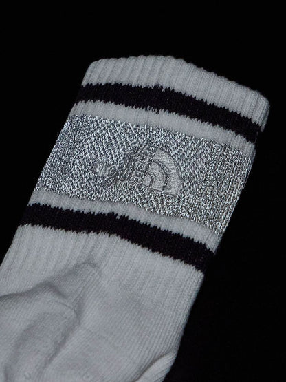 TNF antibacterial and deodorizing socks (made in Japan) with fluorescent logo, 2 pairs, 16-21cm, direct from Japan. 