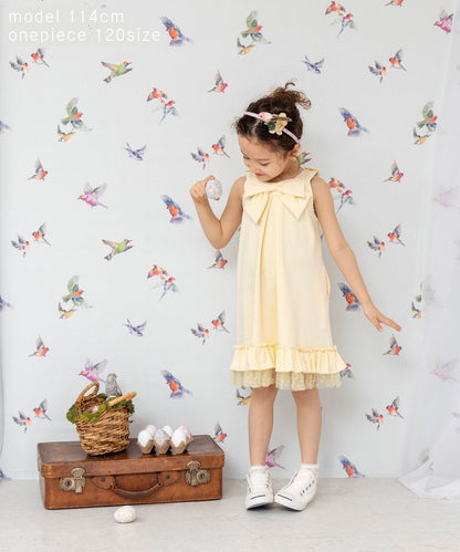 Japanese children's clothing panpantutu bow heart skirt 80-140cm girls summer dresses 