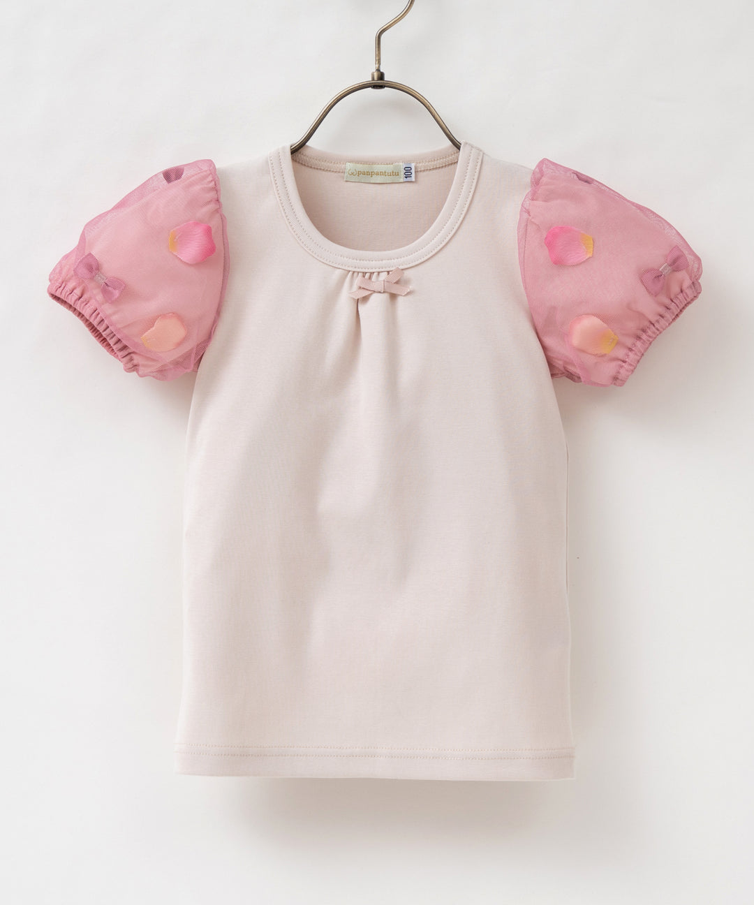 Japanese children's clothing panpantutu puff sleeve top 80-150cm girls summer TOPS 