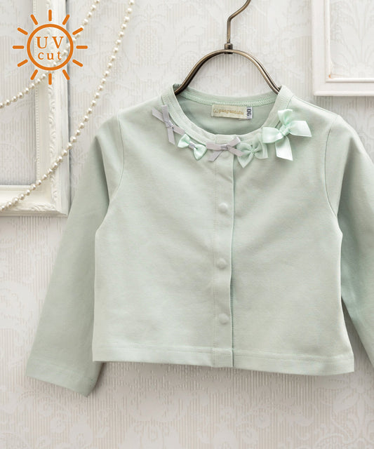 Japanese children's clothing panpantutu UV protection bow tie jacket 80-140cm girls summer outerwear 