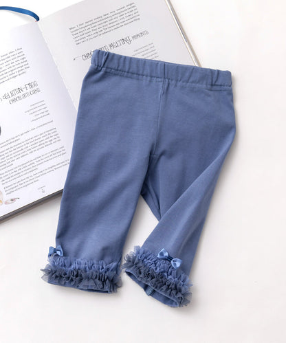 Japanese children's clothing panpantutu leggings 80-130cm girls summer PANTS 