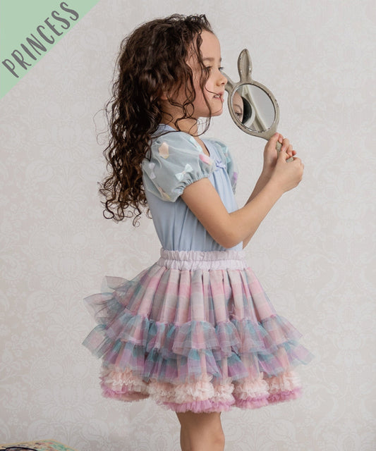 Japanese children's clothing panpantutu retro pink plaid tutu skirt 70-140cm girls newborn baby summer SKIRTS 