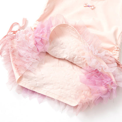 Japanese children's clothing panpantutu vest patchwork yarn tutu dress 80-140cm girls summer dresses 