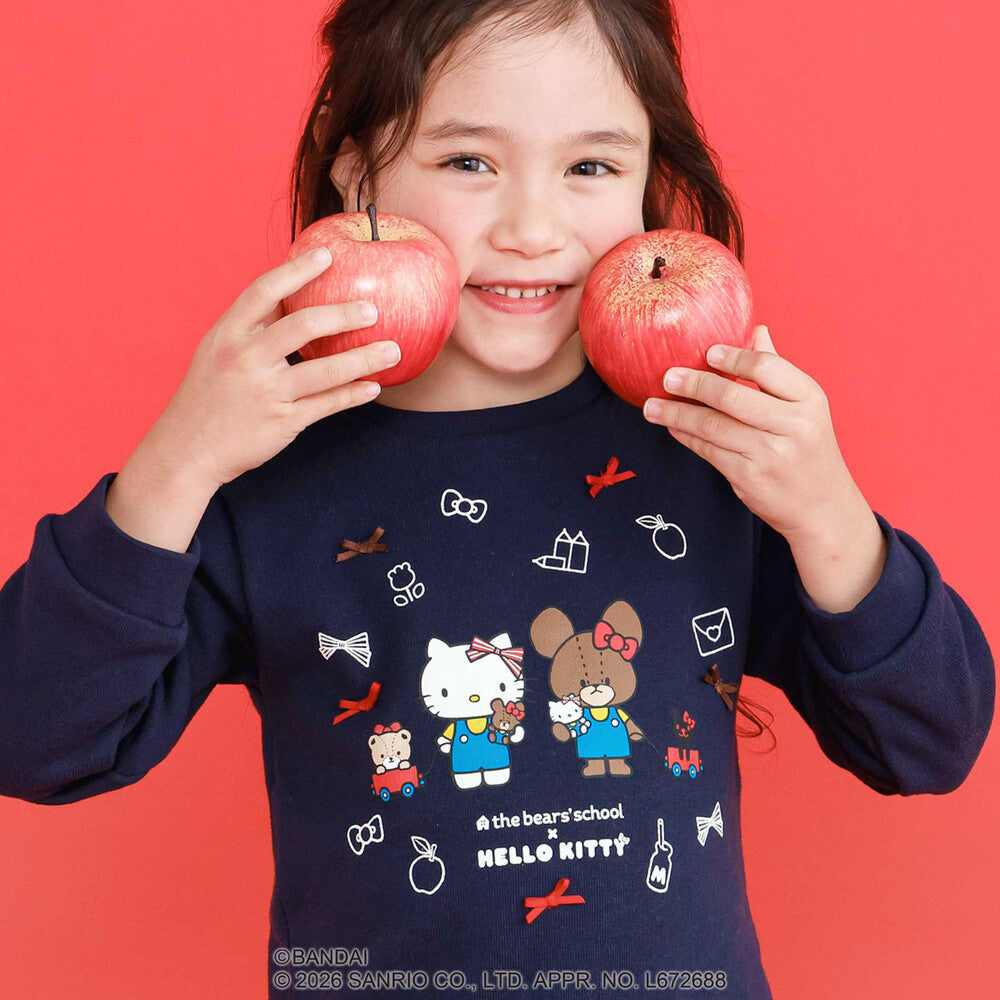 日本童裝 Slap Slip x Sanrio x 小熊學校蕾絲花邊印花上衣 80-130cm 女童款 秋季 TOPS 其他品牌童裝