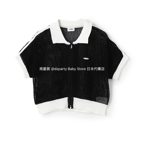 Lovetoxic Japanese children's clothing hollow knit short jacket 140-170cm girls summer OUTERWEAR 