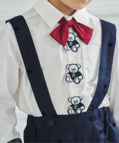 日本童裝 apres les cours x tiny bear 襯衫 90-120cm 男童款 冬季 TOPS 面試/宴會/表演 兒童服飾