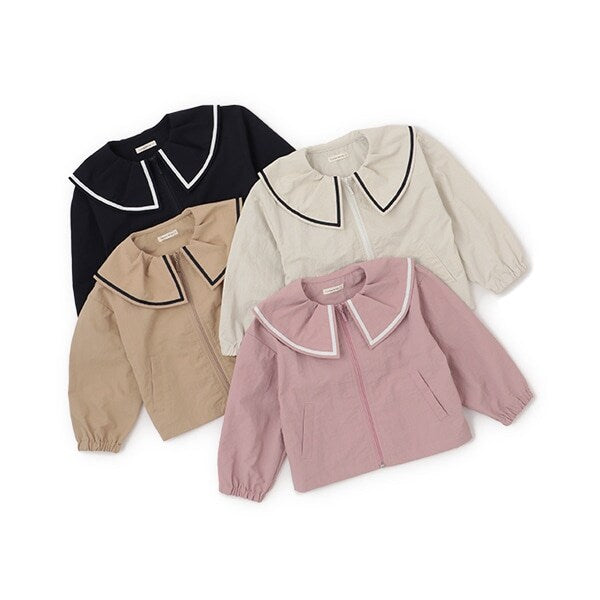 日本童裝 Ly# mine 荷葉領外套 100-150cm 女童款 秋季 OUTERWEAR