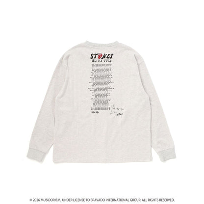 日本童裝 Slap Slip x The Rolling Stones 前後印花長袖上衣 Free Size 大人款 秋季 TOPS 其他品牌童裝