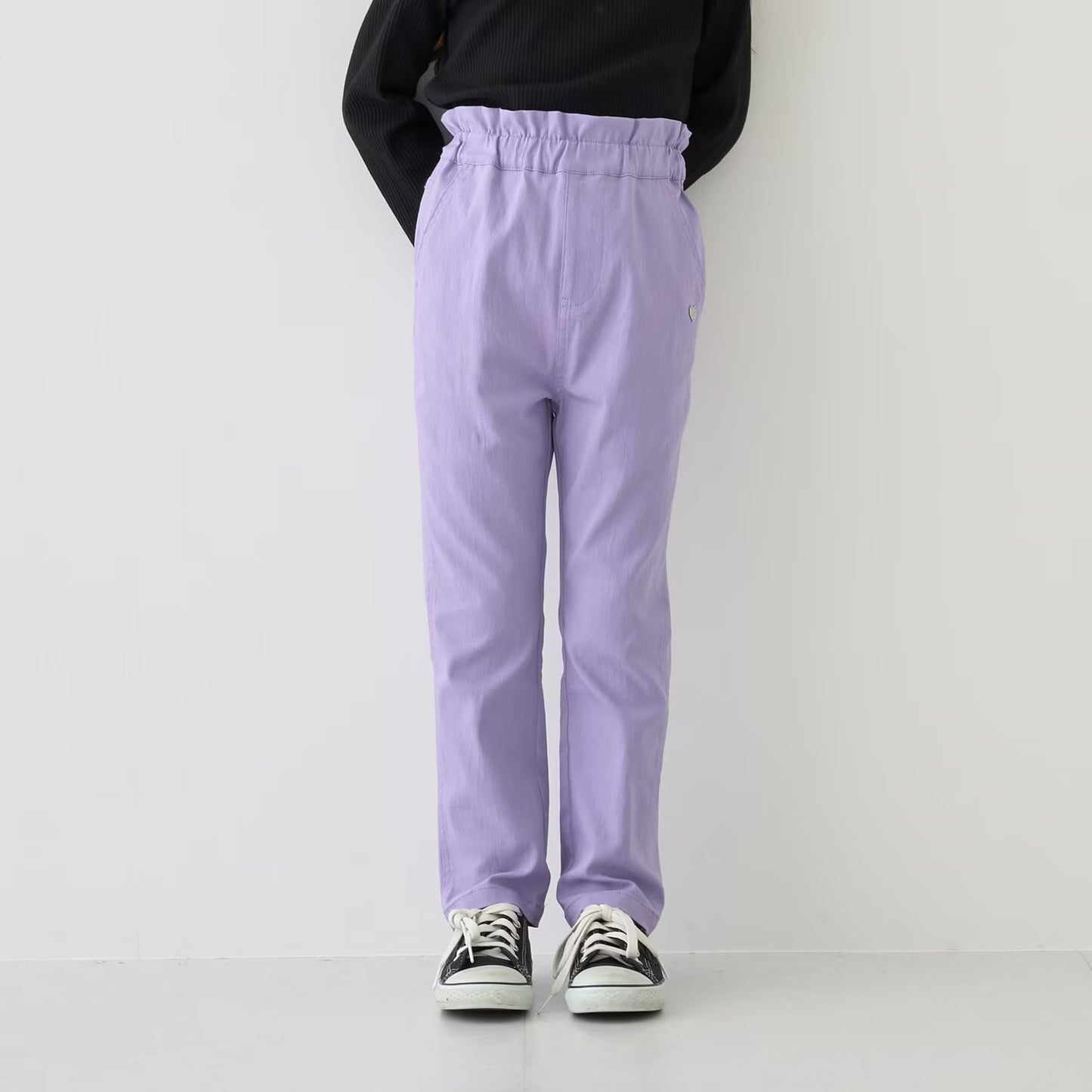 日本童裝 Ly# mine 荷葉邊口袋彈力長褲 100-140cm 女童款 秋季 PANTS