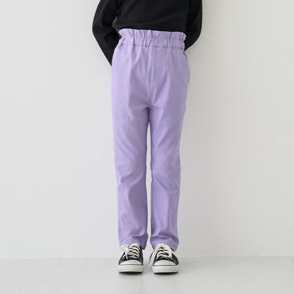 日本童裝 Ly# mine 荷葉邊口袋彈力長褲 100-140cm 女童款 秋季 PANTS