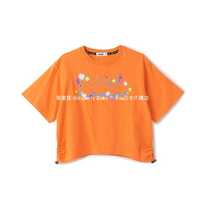 Japanese children's clothing X-girl Stages painted logo top 80-140cm girls summer TOPS
