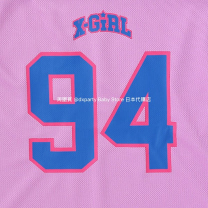 X-girl Stages Japanese Kidswear Cool-to-the-Touch Quick-Drying Sporty Dress (100-140cm) for Girls Summer 