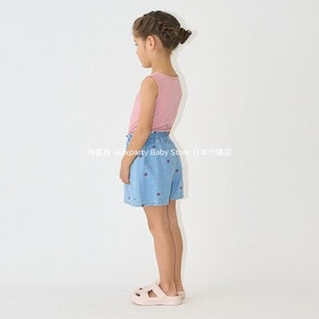 Japanese children's clothing Ly# mine square neck vest 100-150cm girls summer TOPS 