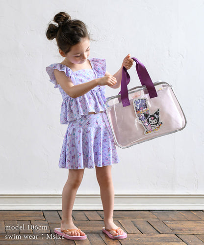 Panpantutu x Sanrio Kuromi Beach Bag (Embroidered Name Available) Direct from Japan. Other Brands: Summer Swimwear Special. 
