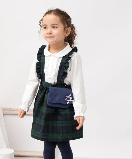 Japanese children's clothing panpantutu classic ruffle shirt 90-150cm girls summer TOPS interview / banquet / performance 