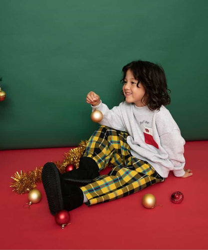 日本童裝 BREEZE 格仔長褲 80-150cm 男童款/女童款 冬季 Pants Christmas 聖誕快樂特輯 聖誕服裝/飾物配件 聖誕紅/新年紅