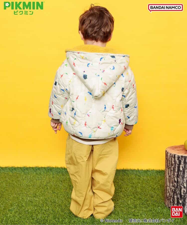 日本童裝 BREEZE x Pikmin 2Way 雙面兩著 夾棉外套 80-140cm 男童款/女童款 冬季 (適合初秋、香港平均溫度、寒冷天氣）OUTERWEAR 