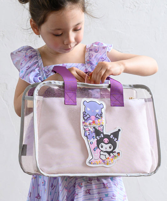 Panpantutu x Sanrio Kuromi Beach Bag (Embroidered Name Available) Direct from Japan. Other Brands: Summer Swimwear Special. 