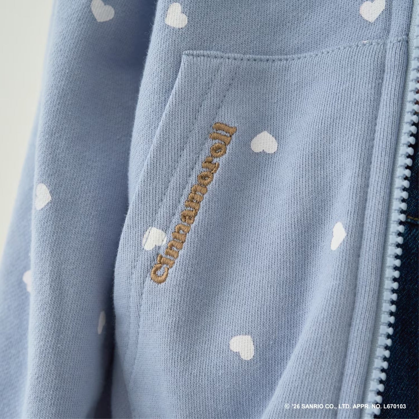 日本童裝 Ly# mine x Sanrio 花邊口袋衛衣外套 90-140cm 女童款 秋季 OUTERWEAR