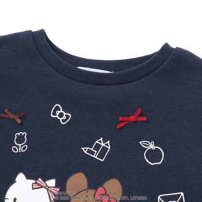 日本童裝 Slap Slip x Sanrio x 小熊學校蕾絲花邊印花上衣 80-130cm 女童款 秋季 TOPS 其他品牌童裝
