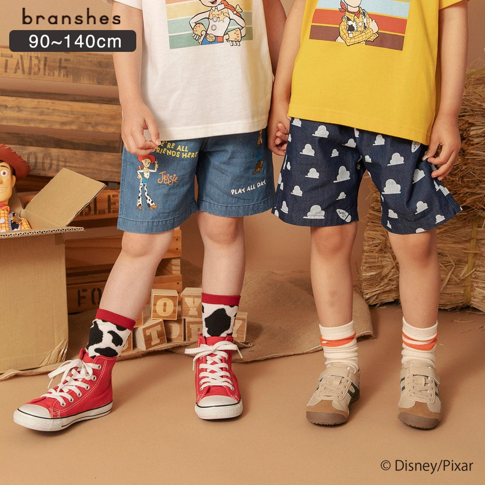 日本童裝 Branshes x Disney ToyStory 牛仔短褲 90-140cm 男童款/女童款 夏季 PANTS