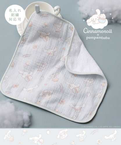日本直送 panpantutu x Sanrio Cinnamoroll 可繡名 棉紗手帕 初生嬰兒 日常用品