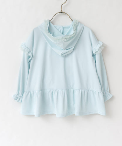 Japanese children's clothing panpantutu UV protection quick-drying series ruffled jacket 80-150cm girls summer outerwear 