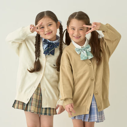 日本童裝 Ly# mine 學生妹薄針織外套 100-150cm 女童款 秋季 OUTERWEAR 萬聖節 Cosplay服裝 Halloween攪鬼特輯