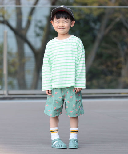 日本童裝 BE#AMS mini 條紋長袖上衣 90-140cm 男童款/女童款 夏季 TOPS