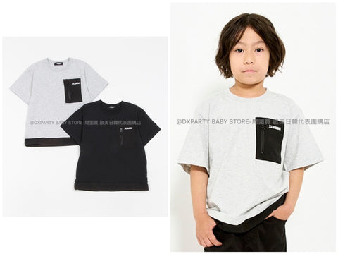 日本童裝 XLARGE KIDS 接觸冷感/速乾 拉鍊口袋上衣 90-140cm 男童款 夏季 TOPS