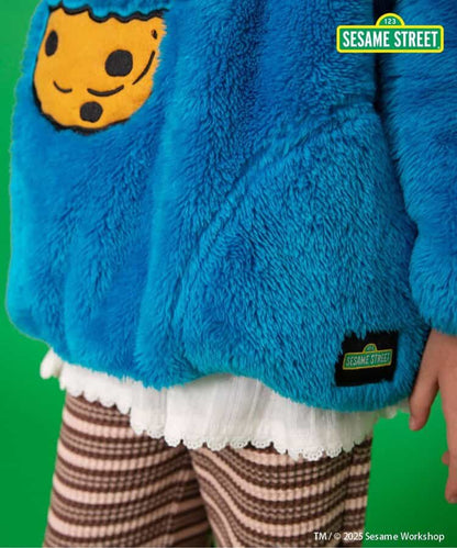 日本童裝 BREEZE x Sesame Street 毛毛上衣 80-140cm 男童款/女童款 冬季 TOPS