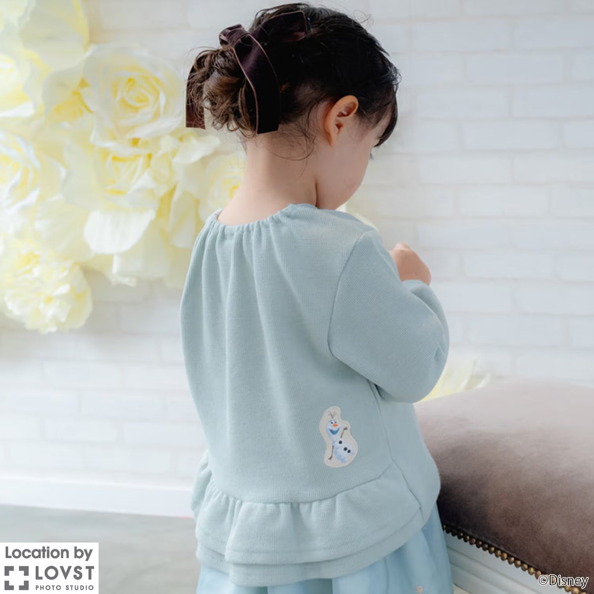 日本童裝 pe#main x Disney Princess 公主印花衛衣 90-130cm 女童款 秋季 TOPS