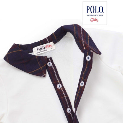 日本童裝  SLAP SLIP x POLO BCS polo連衣及吊帶連體褲套裝 70-80cm 男童款 初生嬰兒 秋季 Jumpsuit