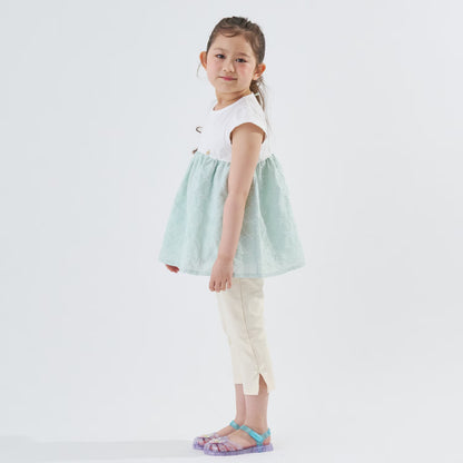 日本童裝 Ly# mine 緞帶刺繡上衣 90-140cm 女童款 夏季 TOPS