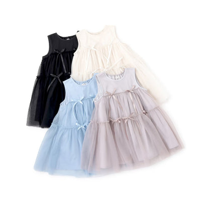 日本童裝 Ly# mine 蓬鬆薄紗多層連身裙 100-150cm 女童款 冬季 DRESSES