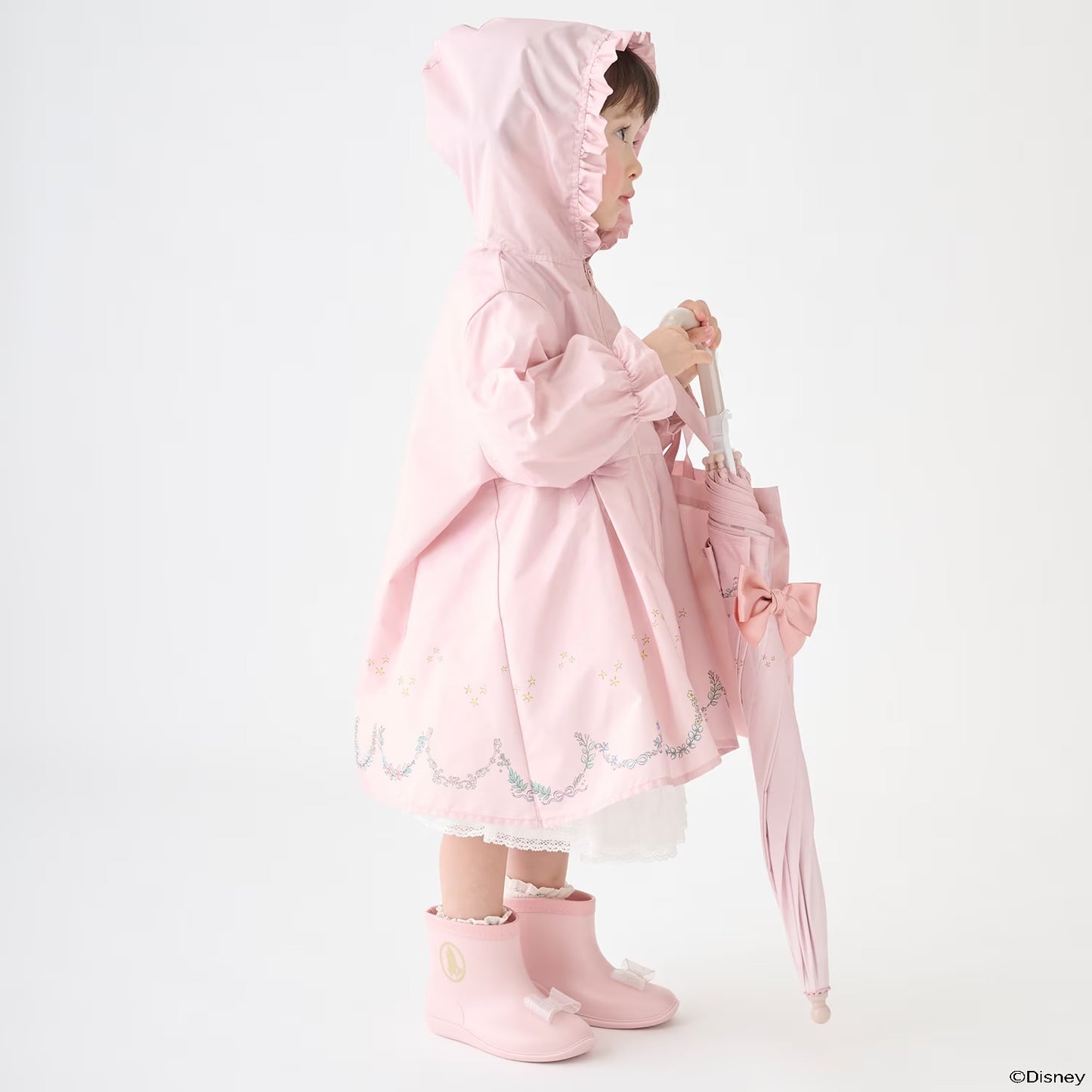 日本直送 pe#main x【Disney】雨衣連收納袋 80-130cm 下雨天系列