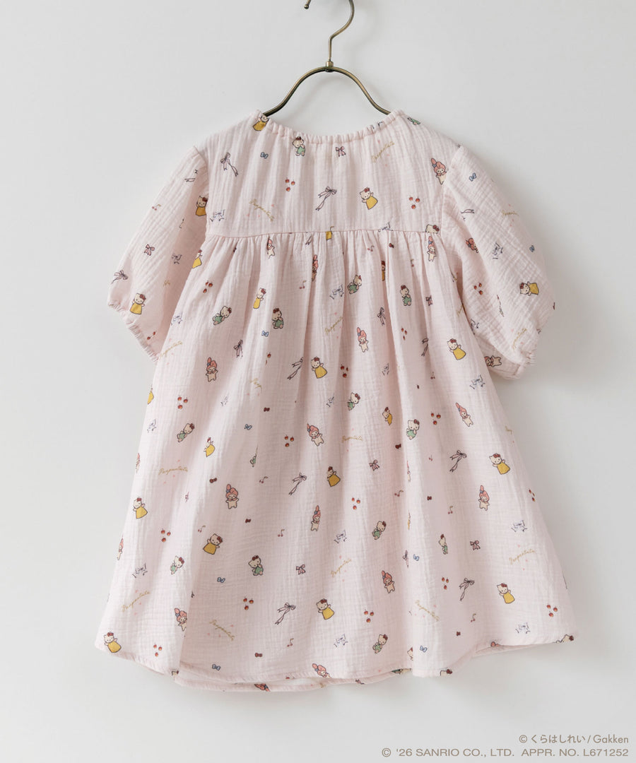 日本童裝 panpantutu x Sanrio x くらはしれい蓬蓬紗布連身裙 90-140cm 女童款 夏季 DRESSES