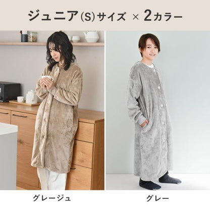 日本直送 超細纖維絨毛長袖睡袋/家居服 Free Size/150-160cm 親子裝 大人款/青少年款 秋冬季 睡袋系列