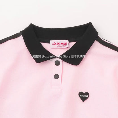 Japanese children's clothing mini#ML short polo top 100-140cm girls summer TOPS 