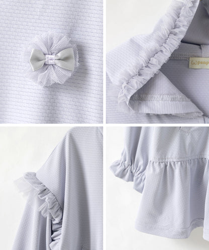 Japanese children's clothing panpantutu UV protection quick-drying series ruffled jacket 80-150cm girls summer outerwear 