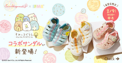 IFME x Corner Bio Sandals (Shipped Directly from Japan) - Healthy Functional Children's Shoes (15-21cm) for Boys and Girls 